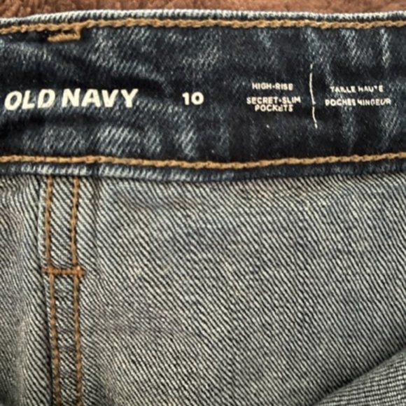 Old Navy Dark Blue Button-Down Midi Skirt - Picture 4 of 4